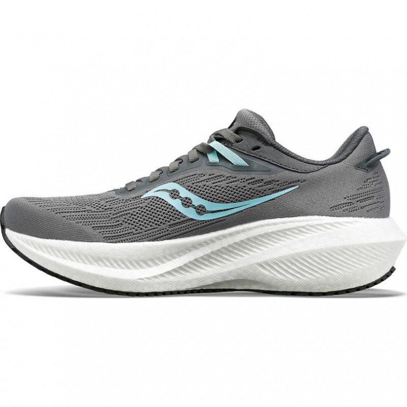 Saucony Triumph 21 Women's Running Shoes Grey | Jeddah UKBZQ