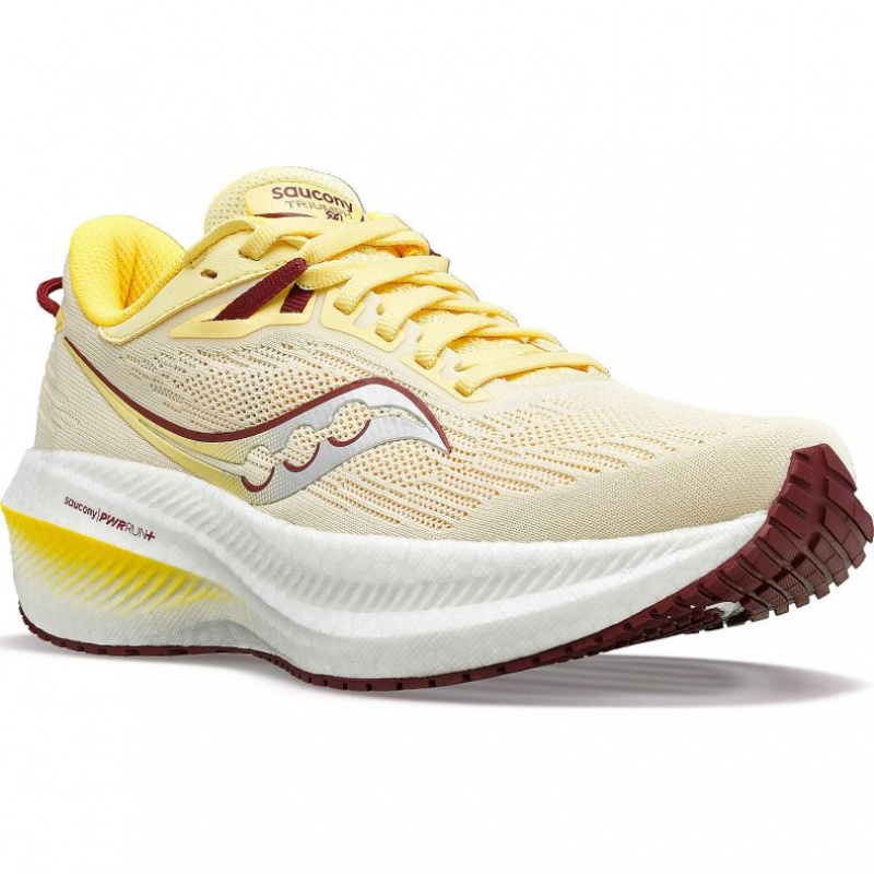 Saucony Triumph 21 Women's Running Shoes Yellow | KSA PKNSI