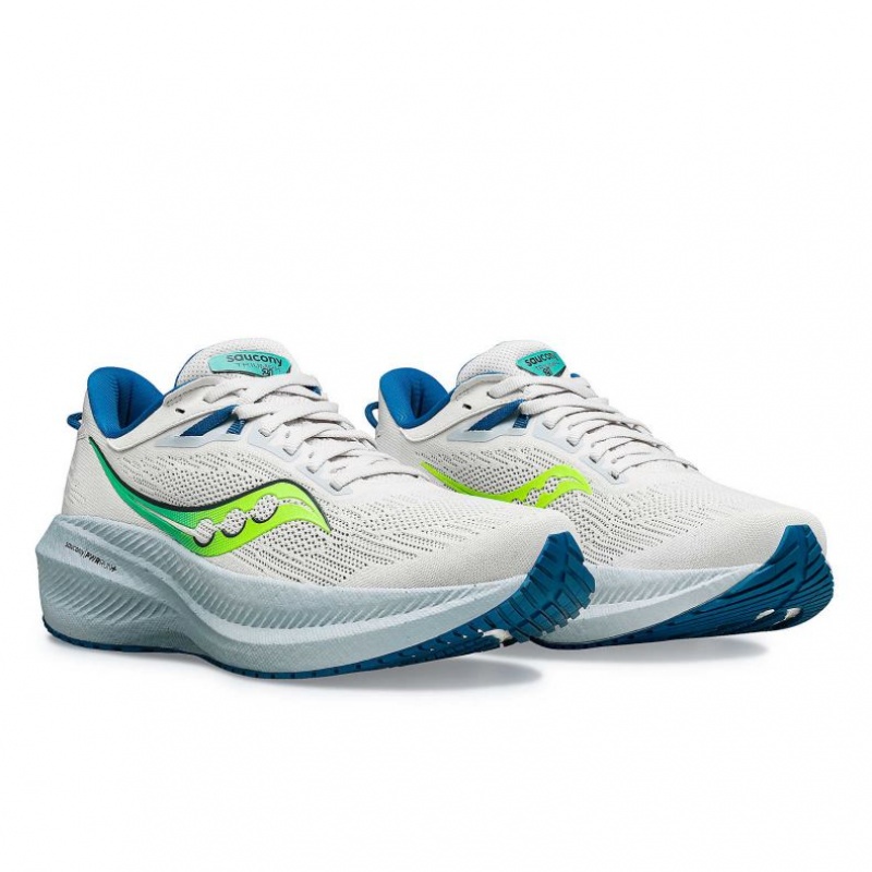 Saucony Triumph 21 Women's Running Shoes White | Riyadh AHTQK