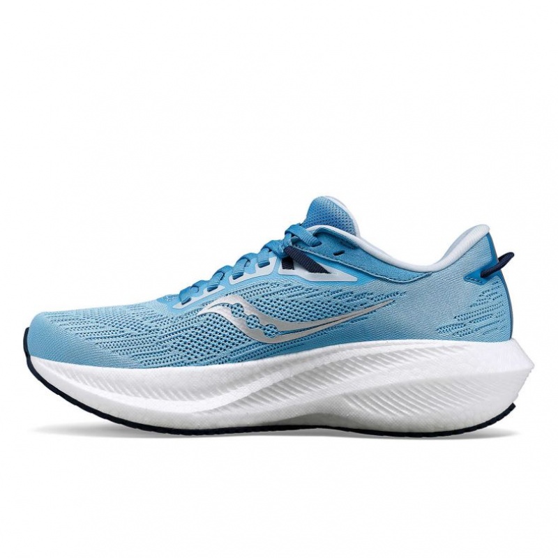 Saucony Triumph 21 Women's Running Shoes Blue | Jeddah WQBUC