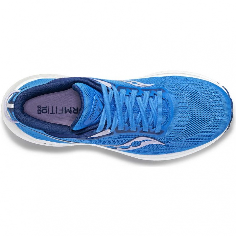 Saucony Triumph 21 Women's Running Shoes Blue | KSA FSJYQ