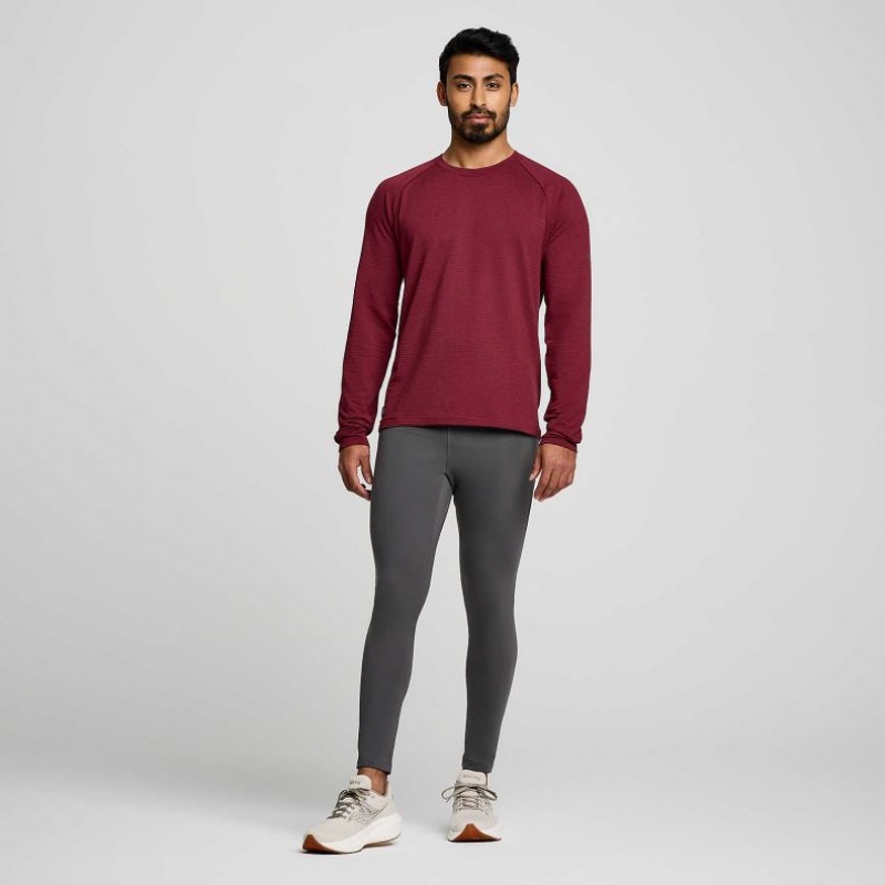 Saucony Triumph 3D Crew Men's Sweatshirt Red | Riyadh GXMRS