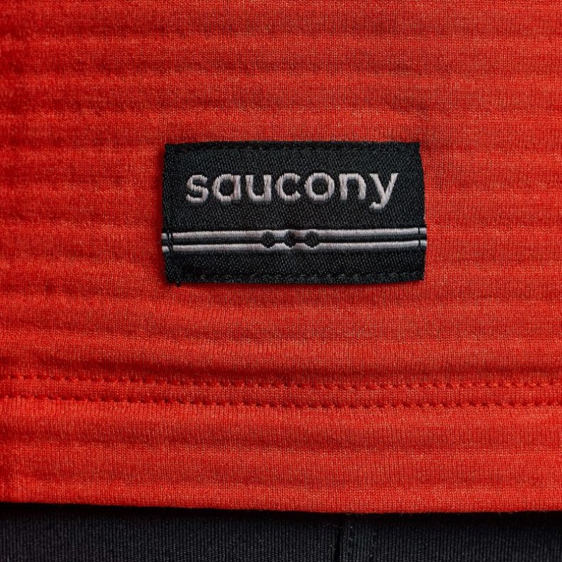 Saucony Triumph 3D Crew Men's Sweatshirt Orange | KSA XTWPG