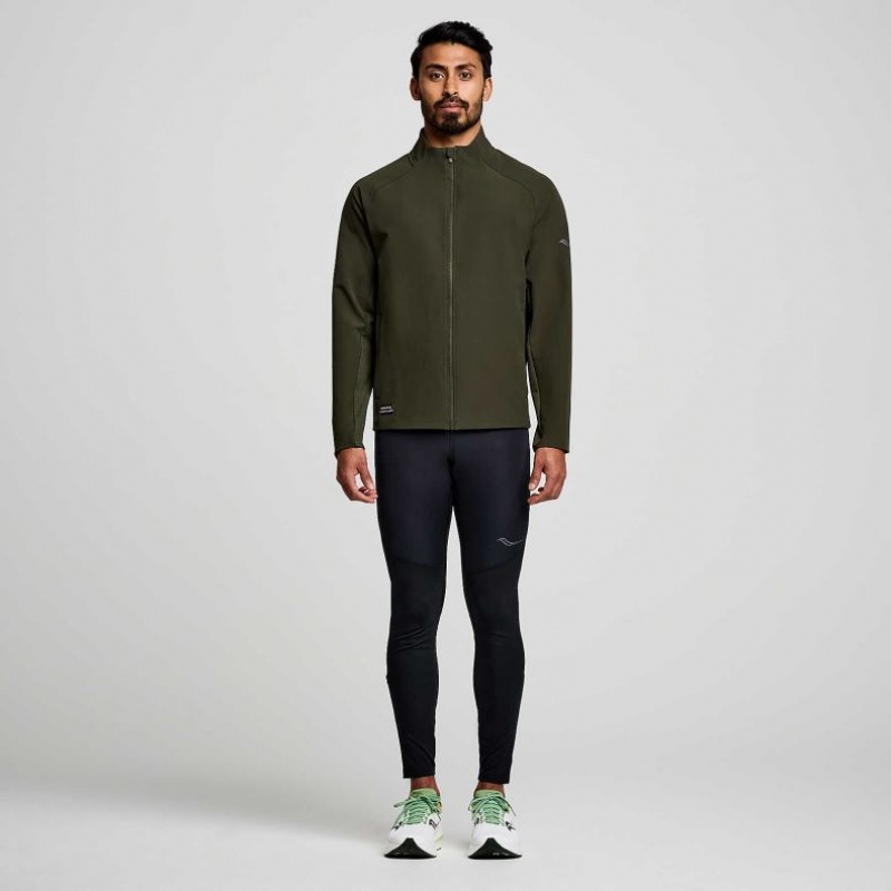 Saucony Triumph Men's Jacket Olive | Riyadh KQVHJ