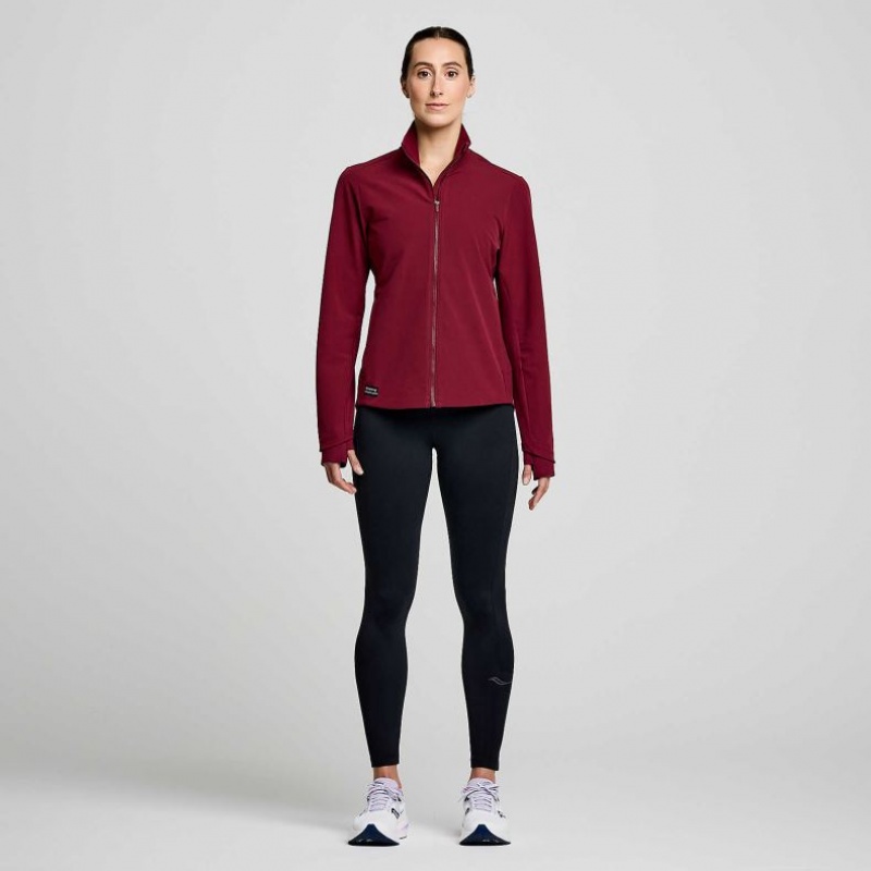 Saucony Triumph Women's Jacket Burgundy | Jeddah IPNCA