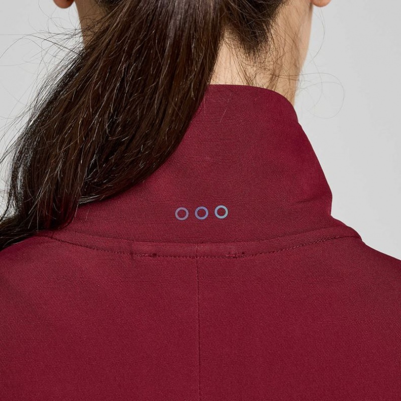 Saucony Triumph Women's Jacket Burgundy | Jeddah IPNCA