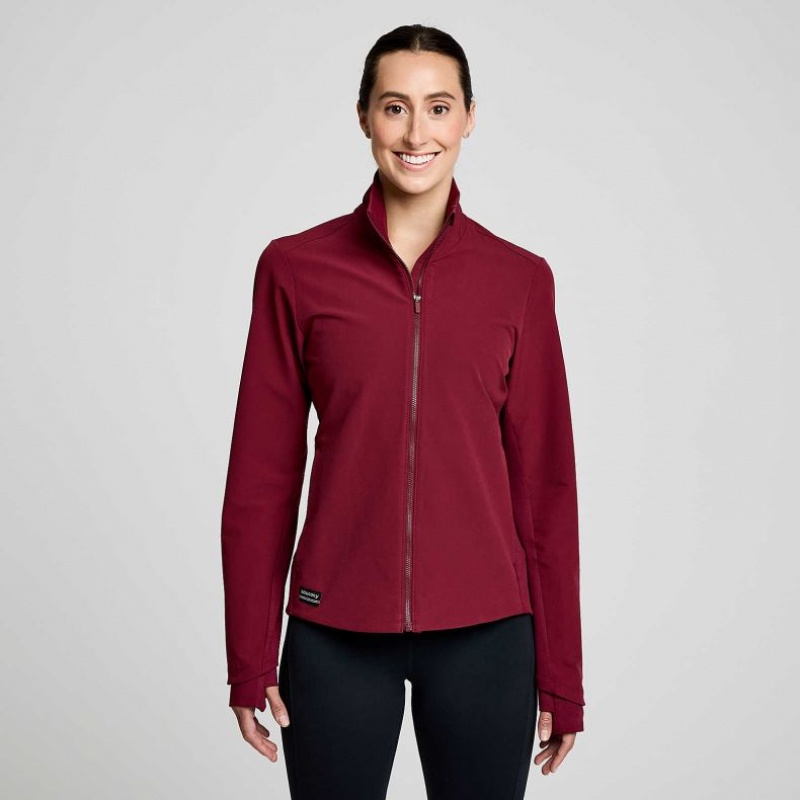 Saucony Triumph Women\'s Jacket Burgundy | Jeddah IPNCA