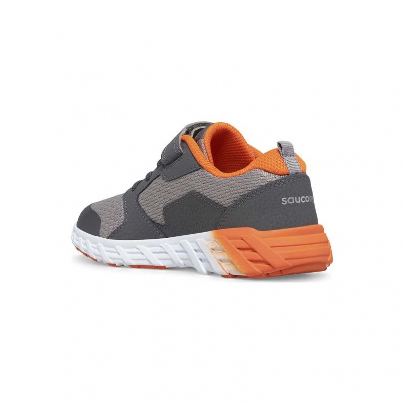 Saucony Wind 2.0 A/C Big Kids' Sneakers Grey | KSA CQEUJ