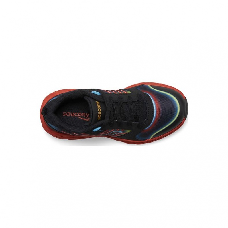 Saucony Wind 2.0 Lace Big Kids' Sneakers Black / Red | Riyadh IJHEU