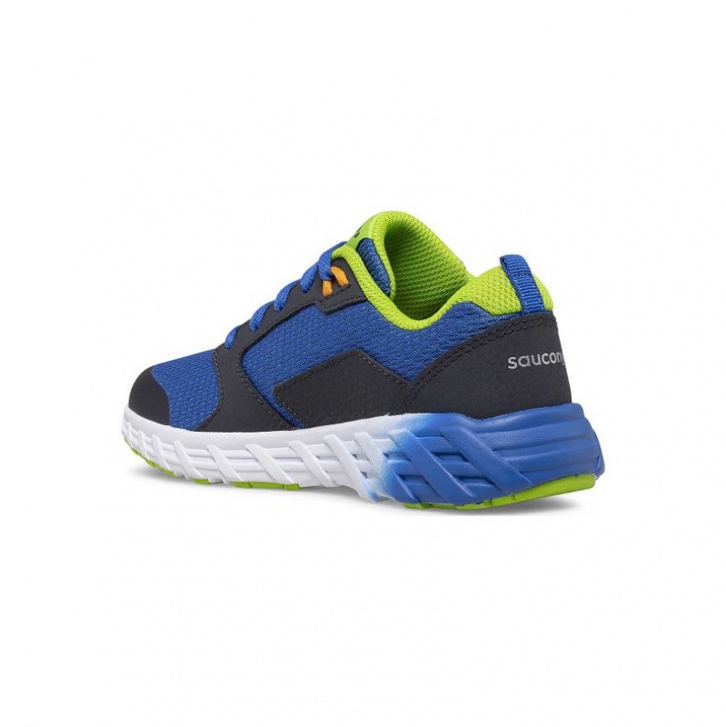 Saucony Wind 2.0 Lace Big Kids' Sneakers Blue / Green | Jeddah SKIPG