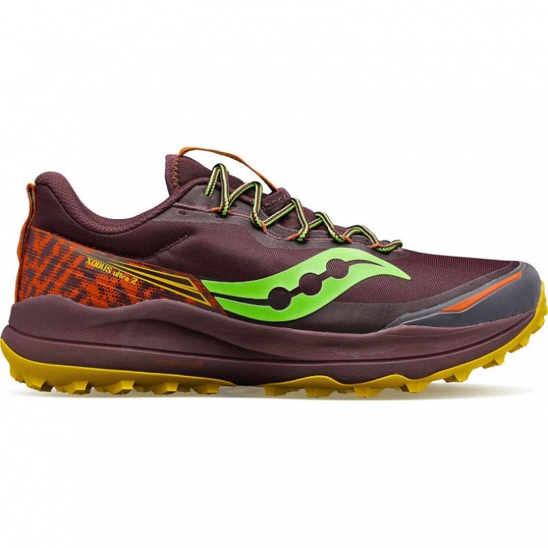 Saucony Xodus Ultra 2 Men\'s Trail Running Shoes Burgundy | Jeddah WKLVG